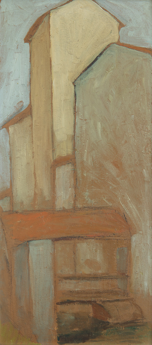 Il mulino Tosi - 58x26 cm - 1956 - olio su masonite